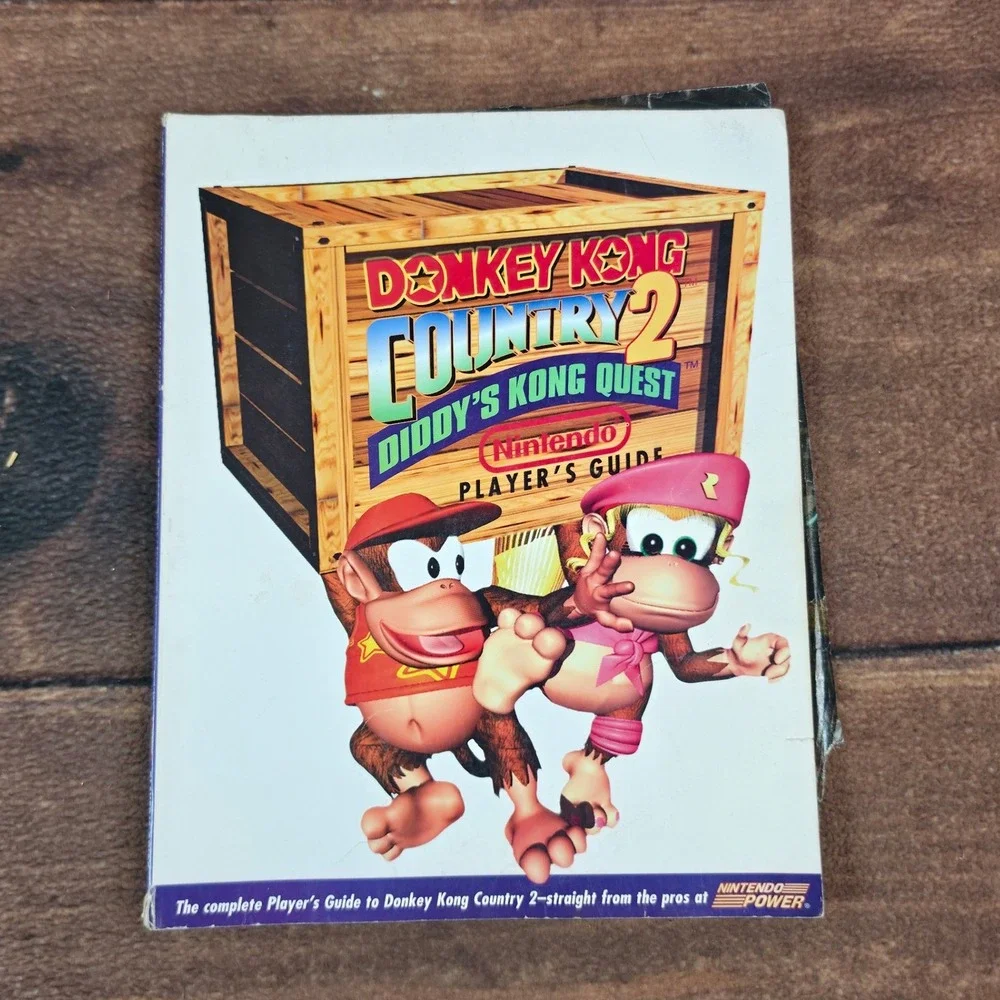 Nintendo Donkey Kong Country 2 Guide White Fair SNES Strategy Manual 1995